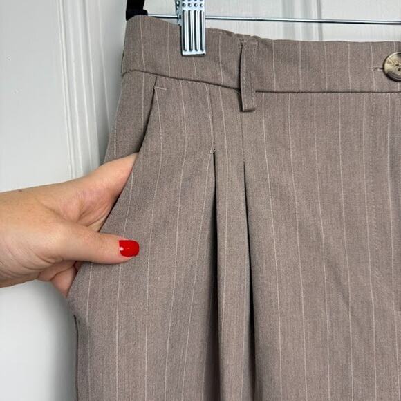 House of Harlow Trousers Womens Large Gray Pleated Wide Leg High Rise NWT - Picture 3 of 10